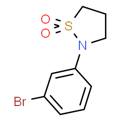 ChemSpider 2D Image | 2-(3-Bromophenyl)isothiazolidine 1,1-dioxide | C9H10BrNO2S