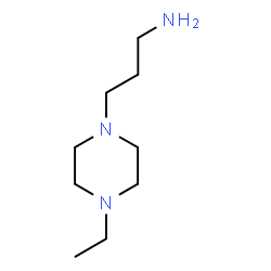 ChemSpider 2D Image | 3-(4-Ethyl-1-piperazinyl)-1-propanamine | C9H21N3
