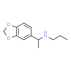 ChemSpider 2D Image | N-[1-(1,3-Benzodioxol-5-yl)ethyl]-1-propanamine | C12H17NO2
