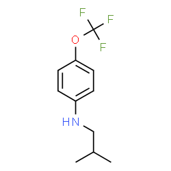 ChemSpider 2D Image | N-Isobutyl-4-(trifluoromethoxy)aniline | C11H14F3NO