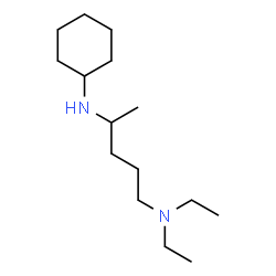 ChemSpider 2D Image | N~4~-Cyclohexyl-N~1~,N~1~-diethyl-1,4-pentanediamine | C15H32N2