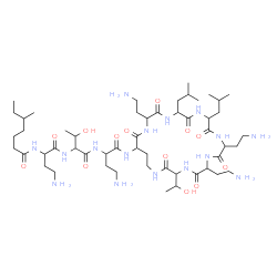 ChemSpider 2D Image | N-[4-Amino-1-({1-[(4-amino-1-oxo-1-{[6,9,18-tris(2-aminoethyl)-3-(1-hydroxyethyl)-12,15-diisobutyl-2,5,8,11,14,17,20-heptaoxo-1,4,7,10,13,16,19-heptaazacyclotricosan-21-yl]amino}-2-butanyl)amino]-3-hy
droxy-1-oxo-2-butanyl}amino)-1-oxo-2-butanyl]-5-methylheptanamide | C52H98N16O13