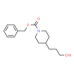 ChemSpider 2D Image | Benzyl 4-(3-hydroxypropyl)-1-piperidinecarboxylate | C16H23NO3