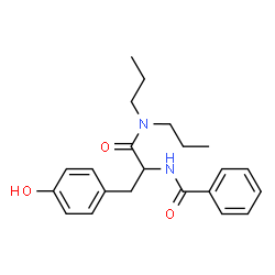 ChemSpider 2D Image | Nalpha-Benzoyl-N,N-dipropyltyrosinamide | C22H28N2O3