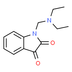 ChemSpider 2D Image | 1-((Diethylamino)methyl)-1H-indole-2,3-dione | C13H16N2O2