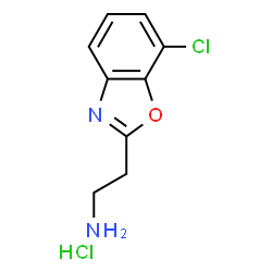ChemSpider 2D Image | 2-(7-Chloro-1,3-benzoxazol-2-yl)ethanamine hydrochloride | C9H10Cl2N2O