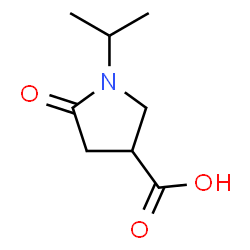 ChemSpider 2D Image | 1-Isopropyl-5-oxo-3-pyrrolidinecarboxylic acid | C8H13NO3