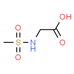 ChemSpider 2D Image | N-(Methylsulfonyl)glycine | C3H7NO4S
