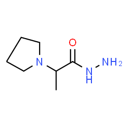 ChemSpider 2D Image | 2-(1-Pyrrolidinyl)propanehydrazide | C7H15N3O