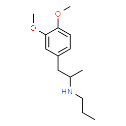ChemSpider 2D Image | N-[1-(3,4-Dimethoxyphenyl)-2-propanyl]-1-propanamine | C14H23NO2