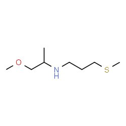 ChemSpider 2D Image | N-(1-Methoxy-2-propanyl)-3-(methylsulfanyl)-1-propanamine | C8H19NOS