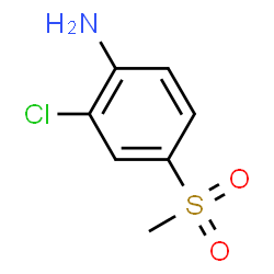 ChemSpider 2D Image | 2-Chloro-4-(methylsulfonyl)aniline | C7H8ClNO2S