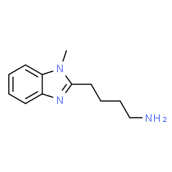 ChemSpider 2D Image | 4-(1-methyl-1,3-benzodiazol-2-yl)butan-1-amine | C12H17N3