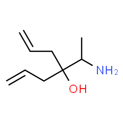 ChemSpider 2D Image | 4-(1-Aminoethyl)-1,6-heptadien-4-ol | C9H17NO