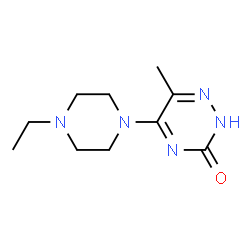 ChemSpider 2D Image | 5-(4-Ethyl-1-piperazinyl)-6-methyl-1,2,4-triazin-3(2H)-one | C10H17N5O