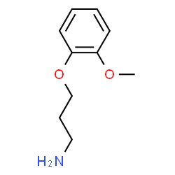 ChemSpider 2D Image | 3-(2-Methoxyphenoxy)-1-propanamine | C10H15NO2