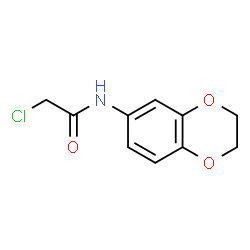 ChemSpider 2D Image | 2-chloro-N-2,3-dihydro-1,4-benzodioxin-6-ylacetamide | C10H10ClNO3