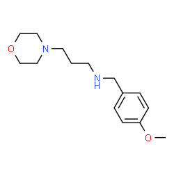ChemSpider 2D Image | (4-Methoxy-benzyl)-(3-morpholin-4-yl-propyl)-amine | C15H24N2O2