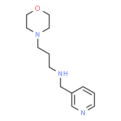 ChemSpider 2D Image | [3-(MORPHOLIN-4-YL)PROPYL](PYRIDIN-3-YLMETHYL)AMINE | C13H21N3O