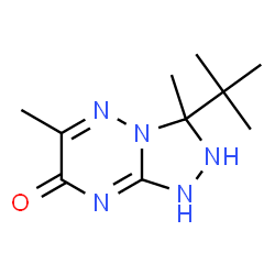 ChemSpider 2D Image | 3-tert-butyl-3,6-dimethyl-2,8-dihydro[1,2,4]triazolo[4,3-b][1,2,4]triazin-7(3H)-one | C10H17N5O