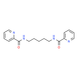 ChemSpider 2D Image | N,N'-1,5-Pentanediyldi(2-pyridinecarboxamide) | C17H20N4O2