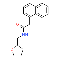 ChemSpider 2D Image | 2-(1-Naphthyl)-N-(tetrahydro-2-furanylmethyl)acetamide | C17H19NO2