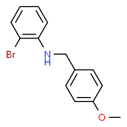 ChemSpider 2D Image | 2-Bromo-N-(4-methoxybenzyl)aniline | C14H14BrNO