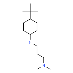 ChemSpider 2D Image | N,N-Dimethyl-N'-[4-(2-methyl-2-propanyl)cyclohexyl]-1,3-propanediamine | C15H32N2