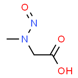 ChemSpider 2D Image | N-NITROSOSARCOSINE | C3H6N2O3