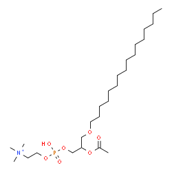 ChemSpider 2D Image | 7-Acetoxy-4-hydroxy-N,N,N-trimethyl-3,5,9-trioxa-4-phosphapentacosan-1-aminium 4-oxide | C26H55NO7P