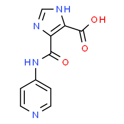 ChemSpider 2D Image | 4-(4-Pyridinylcarbamoyl)-1H-imidazole-5-carboxylic acid | C10H8N4O3
