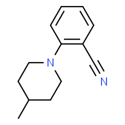 ChemSpider 2D Image | 2-(4-Methyl-1-piperidinyl)benzonitrile | C13H16N2