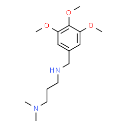 ChemSpider 2D Image | N,N-Dimethyl-N'-(3,4,5-trimethoxybenzyl)-1,3-propanediamine | C15H26N2O3