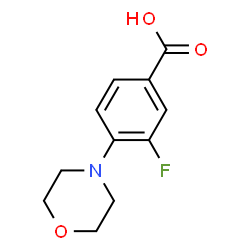 ChemSpider 2D Image | 3-Fluoro-4-morpholinobenzoic Acid | C11H12FNO3