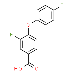 ChemSpider 2D Image | 3-Fluoro-4-(4-fluorophenoxy)benzoic acid | C13H8F2O3