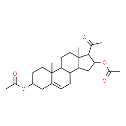 ChemSpider 2D Image | 20-Oxopregn-5-ene-3,16-diyl diacetate | C25H36O5