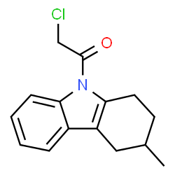 ChemSpider 2D Image | 2-chloro-1-(3-methyl-1,2,3,4-tetrahydrocarbazol-9-yl)ethanone | C15H16ClNO