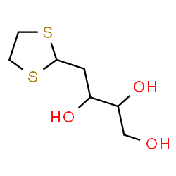 ChemSpider 2D Image | 4-(1,3-Dithiolan-2-yl)-1,2,3-butanetriol | C7H14O3S2