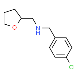 ChemSpider 2D Image | N-(4-chlorobenzyl)-1-(tetrahydrofuran-2-yl)methanamine | C12H16ClNO