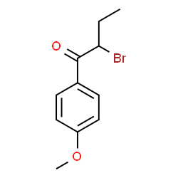 ChemSpider 2D Image | 2-Bromo-1-(4-methoxyphenyl)-1-butanone | C11H13BrO2