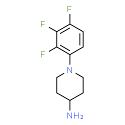 ChemSpider 2D Image | 1-(2,3,4-Trifluorophenyl)-4-piperidinamine | C11H13F3N2