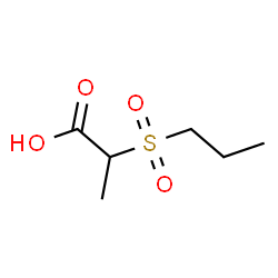 ChemSpider 2D Image | 2-(Propylsulfonyl)propanoic acid | C6H12O4S