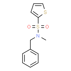 ChemSpider 2D Image | N-Benzyl-N-methyl-2-thiophenesulfonamide | C12H13NO2S2