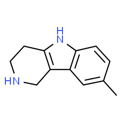 ChemSpider 2D Image | 8-methyl-1H,2H,3H,4H,5H-pyrido[4,3-b]indole | C12H14N2