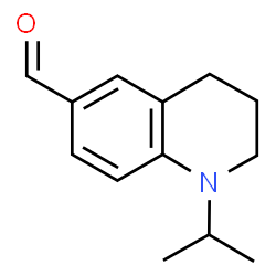 ChemSpider 2D Image | 1-ISOPROPYL-3,4-DIHYDRO-2H-QUINOLINE-6-CARBALDEHYDE | C13H17NO