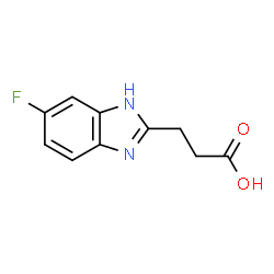 ChemSpider 2D Image | 6-Fluoro-1H-benzimidazole-2-propanoic acid | C10H9FN2O2