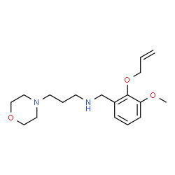 ChemSpider 2D Image | (2-Allyloxy-3-methoxy-benzyl)-(3-morpholin-4-yl-propyl)-amine | C18H28N2O3