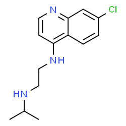 ChemSpider 2D Image | N-(7-Chloro-4-quinolinyl)-N'-isopropyl-1,2-ethanediamine | C14H18ClN3