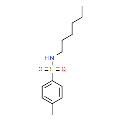 ChemSpider 2D Image | N-Hexyl-4-methylbenzenesulfonamide | C13H21NO2S