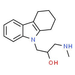 ChemSpider 2D Image | 1-(methylamino)-3-(1,2,3,4-tetrahydrocarbazol-9-yl)propan-2-ol | C16H22N2O